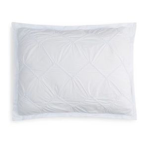Sky Smock 100% Cotton Chevron Standard Pillow Sham, White
